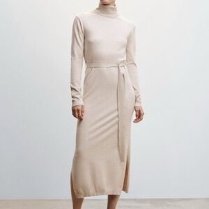 Mango knitted turtleneck dress